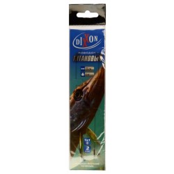 Повідець для риболовлі, титановий, Dixxon, довжина 15см, тест 6кг, 2шт/уп